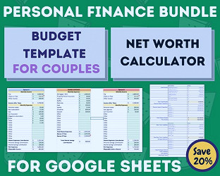 Personal Finance Bundle for COUPLES on Google Sheets Couples - Etsy